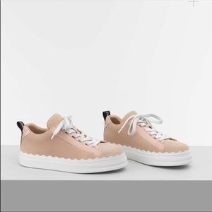 Like-New Suede Pink Chloé “Lauren” Sneaker — US 9 (39)